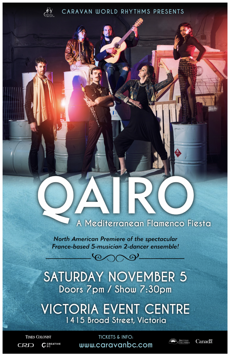 CARAVAN WORLD RHYTHMS presents QAIRO &ndash; A Flamenco Mediterranean Fiesta - Jun 9th @ Victoria Event Centre