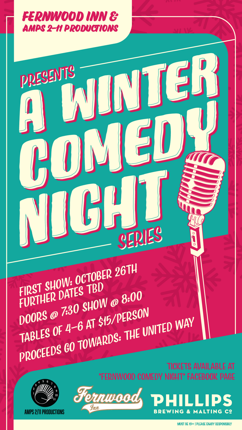 Fernwood Comedy Night United Way Fundraiser - May 1st @ Fernwood Inn