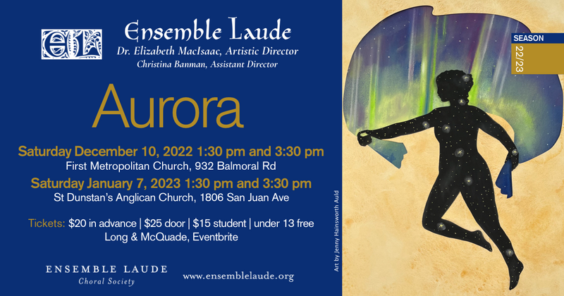 Ensemble Laude presents Aurora - May 16th @ United Commons (First Metropolitan United Church)