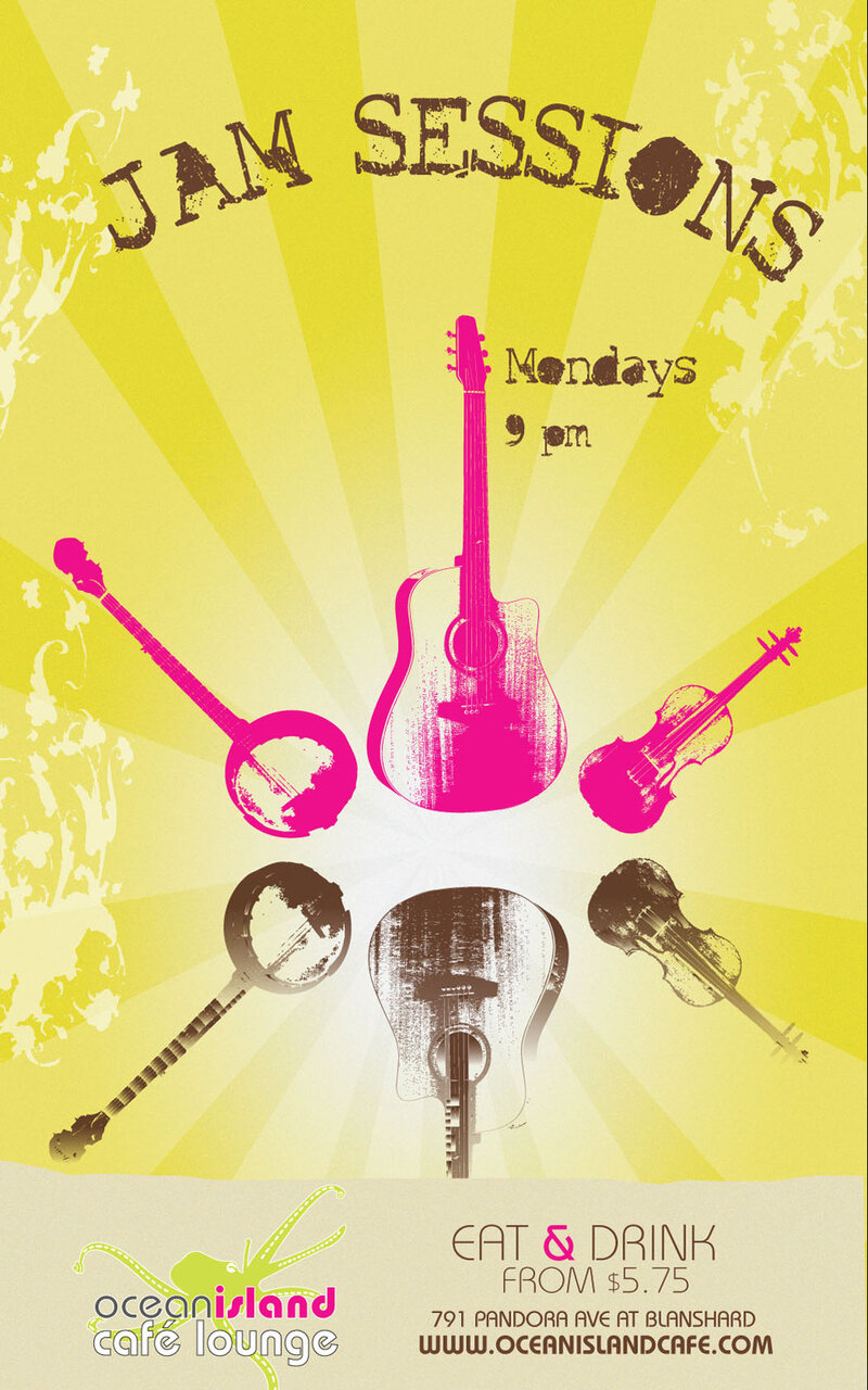 Jam Session at Ocean Island Cafe Lounge @ Ocean Island Lounge Feb 28 2011 - Jun 10th @ Ocean Island Lounge