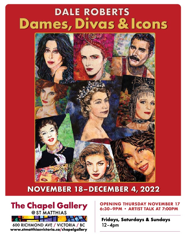 Dames, Divas & Icons - May 7th @ The Chapel Gallery