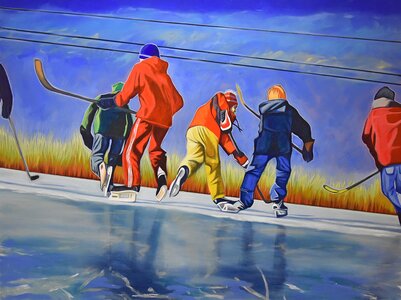 Pond Hockey Days by 
Brandy Saturley