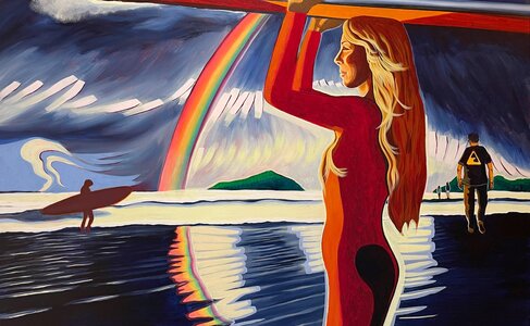 Surfing Rainbows by 
Brandy Saturley