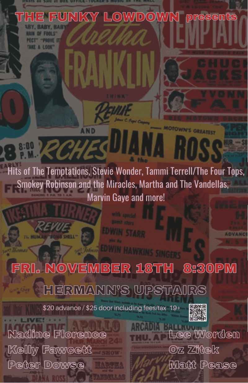 Mostly Motown @ Hermann's Upstairs Nov 18 2022 - Jun 4th @ Hermann's Upstairs