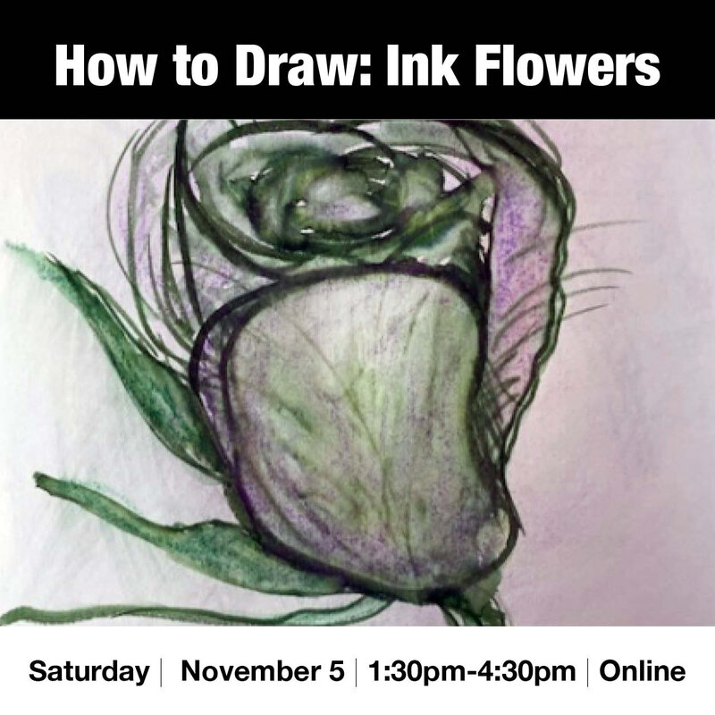 How to Draw: Ink Flowers - May 6th @ Vancouver Island School of Art