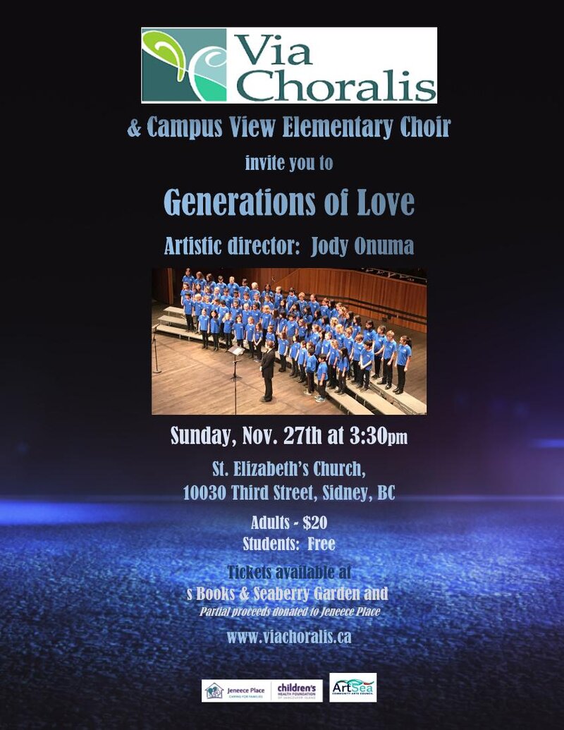 Choral Concert - Generations of Love @ St. Elizabeth's Catholic Church - Nov 27, 2022