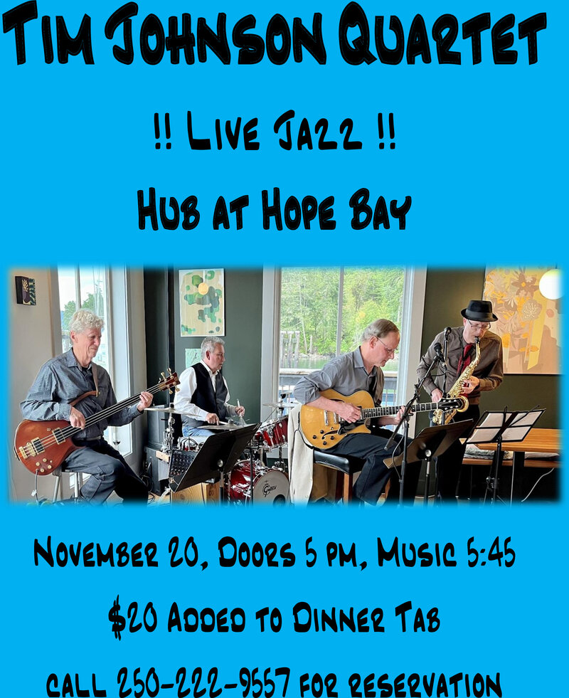 Jazz Night - May 1st @ The Hub at Hope Bay
