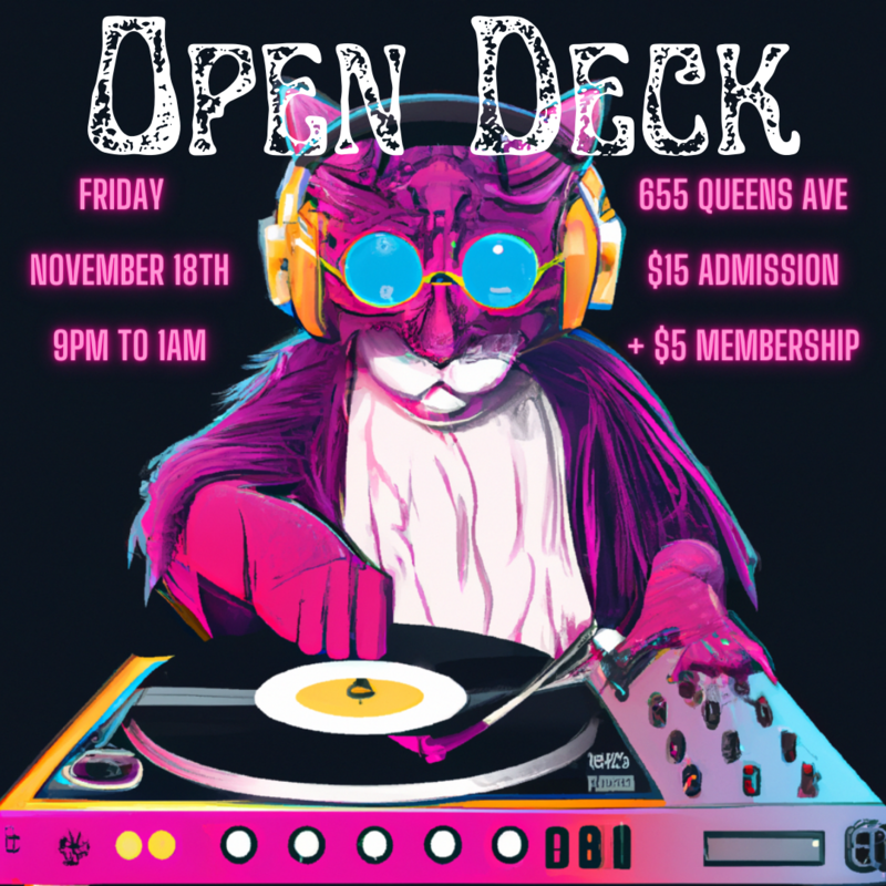 Open Deck @ Quadratic Sound - May 13th @ Quadratic Sound