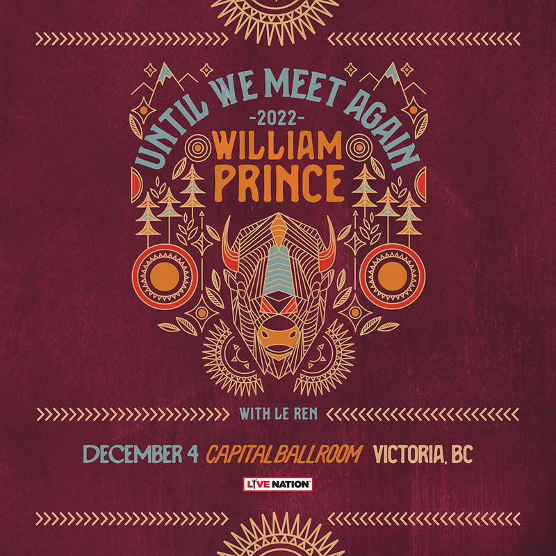 Live Nation presents: William Prince - Jun 6th @ Capital Ballroom