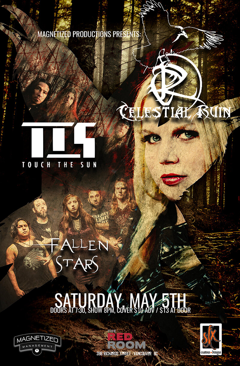 Celestial Ruin, Touch The Sun, Fallen Stars @ The Red Room May 5 2018 - Apr 30th @ The Red Room