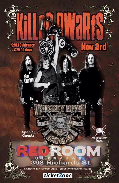 KiLLeR DWaRfS, Whisky River Gun Club @ The Red Room Nov 3 2016 - Jun 23rd @ The Red Room