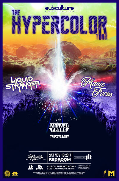 LIQUID STRANGER , Manic Focus, The Marvel Years @ The Red Room Nov 18 2017 - Jun 21st @ The Red Room