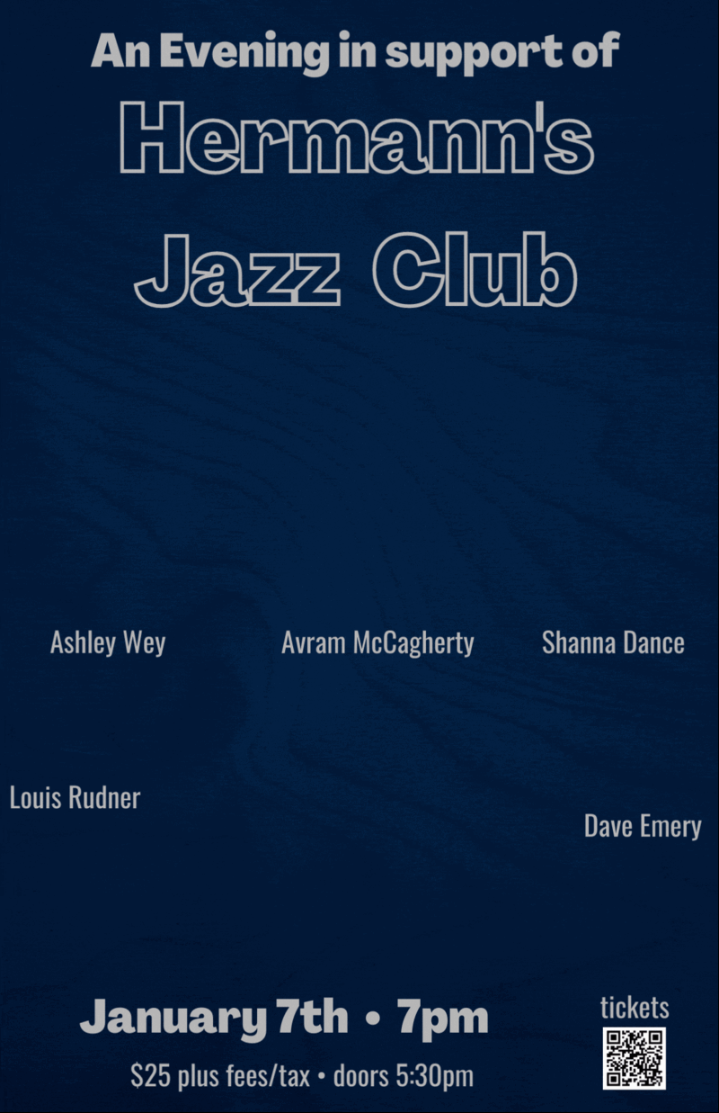 An Evening in support of Hermann's Jazz  Club - Jun 7th @ Hermann's Jazz Club