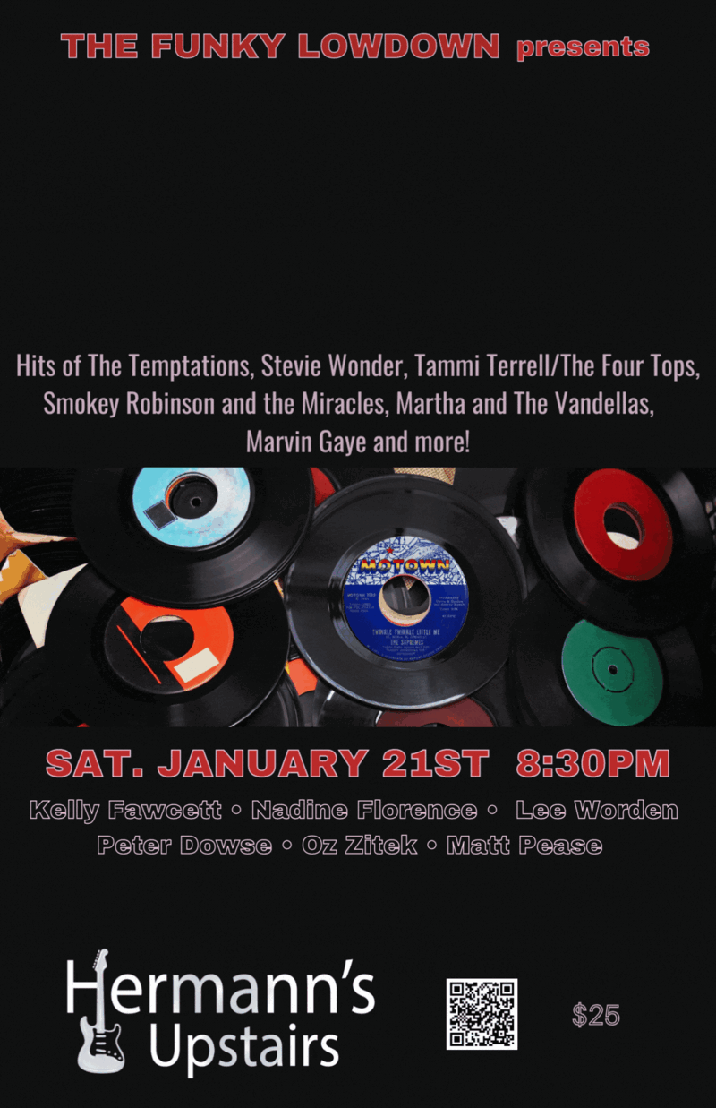 Mostly Motown @ Hermann's Upstairs Jan 21 2023 - Jun 4th @ Hermann's Upstairs