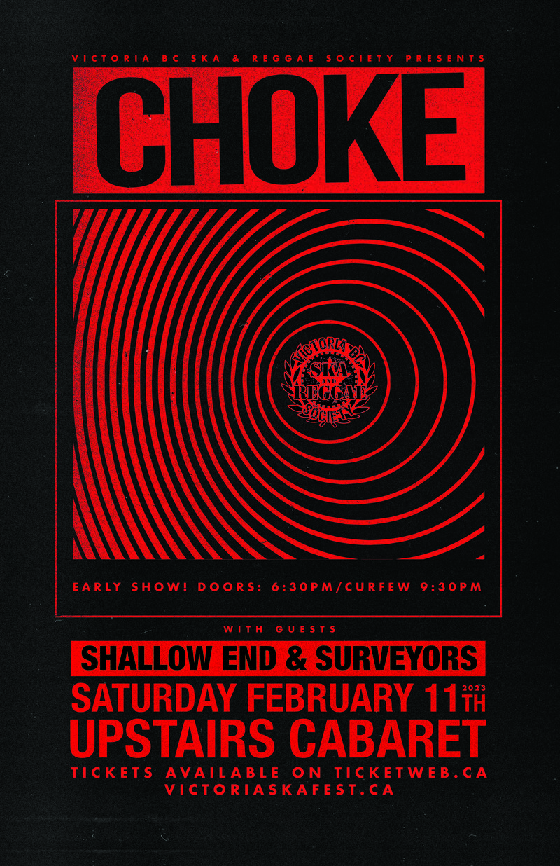CHOKE reunites w/guests Shallow End & Surveyors! - May 6th @ Upstairs