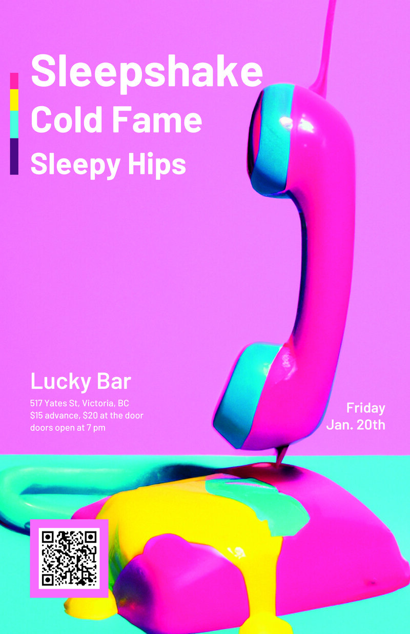 SLEEPSHAKE with special guests: Cold Fame, and Sleepy Hips - Lucky Bar Victoria - May 6th @ Lucky Bar