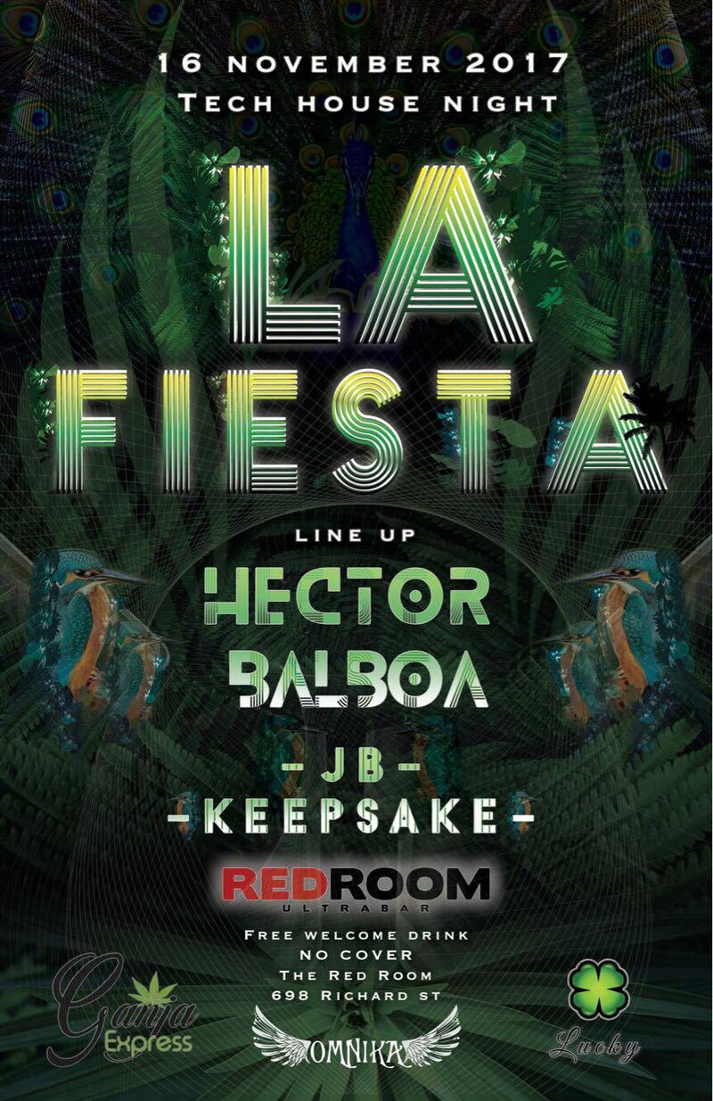 La Fiesta - Tech House night at Red Room @ The Red Room Nov 16 2017 - Jun 13th @ The Red Room