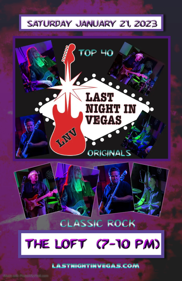 Last Night in Vegas  @ The Loft (Victoria) Jan 21 2023 - May 10th @ The Loft (Victoria)