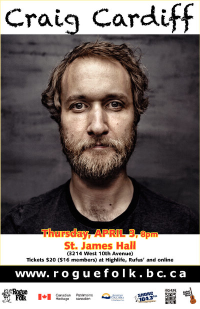 Craig Cardiff @ St. James Community Hall Apr 3 2014 - May 7th @ St. James Community Hall