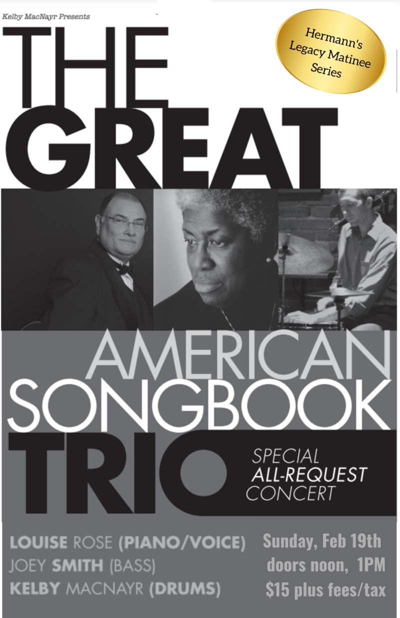 Great American Song Book Trio - Jun 5th @ Hermann's Jazz Club