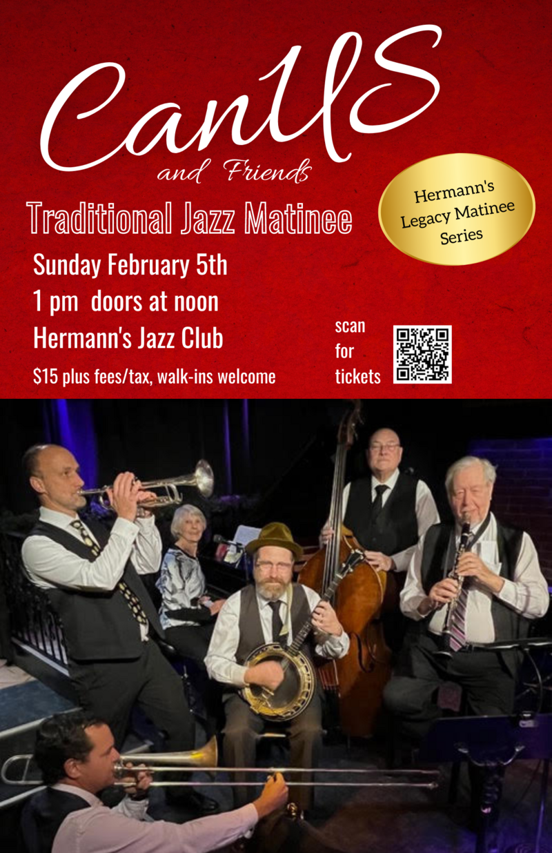 CanUS Traditional Jazz Matinee - Jun 6th @ Hermann's Jazz Club