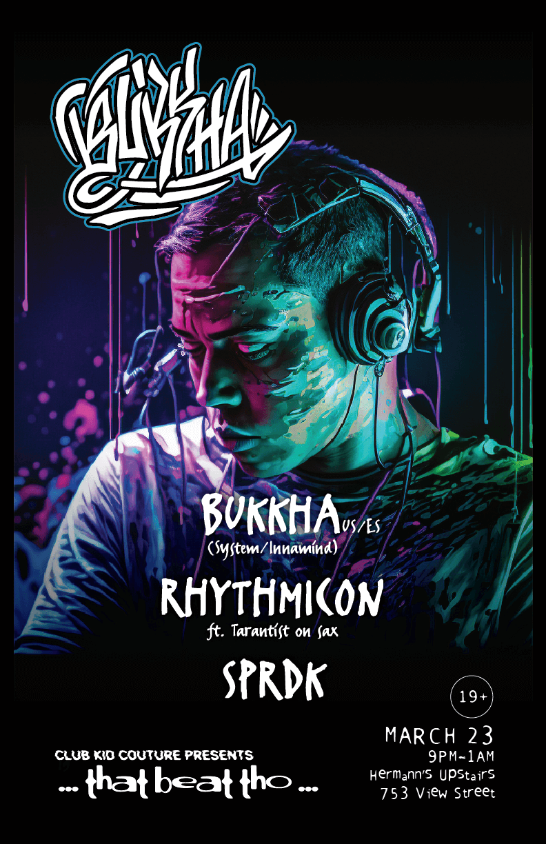 Club Kid Couture presents Bukkha - Jun 7th @ Hermann's Upstairs
