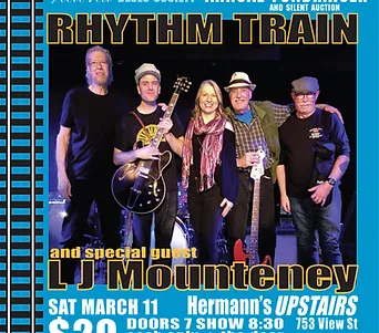 Victoria Blues Society presents Rhythm Train with LJ Mounteney - Jun 4th @ Hermann's Upstairs