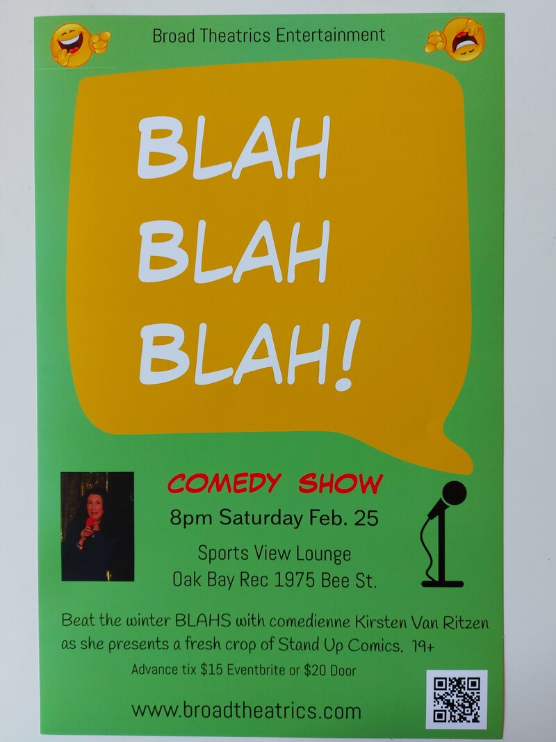 Blah Blah Blah! Comedy - May 6th @ Sports View Lounge