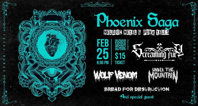Screaming Fury, Under the Mountain, Wolf Venom, Bread for Destruction @ Pheonix Bar and Grill - Feb 25, 2023