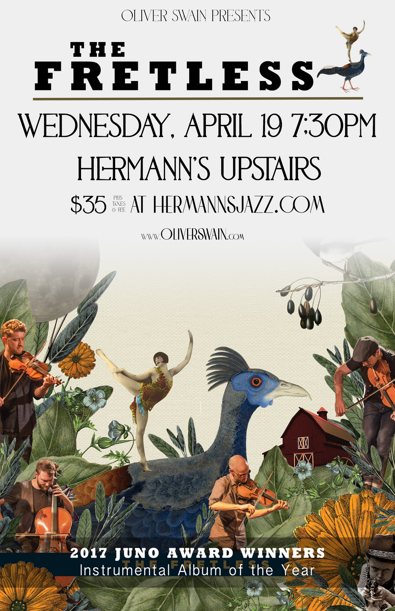 The Fretless presented by Oliver Swain - Jun 5th @ Hermann's Upstairs