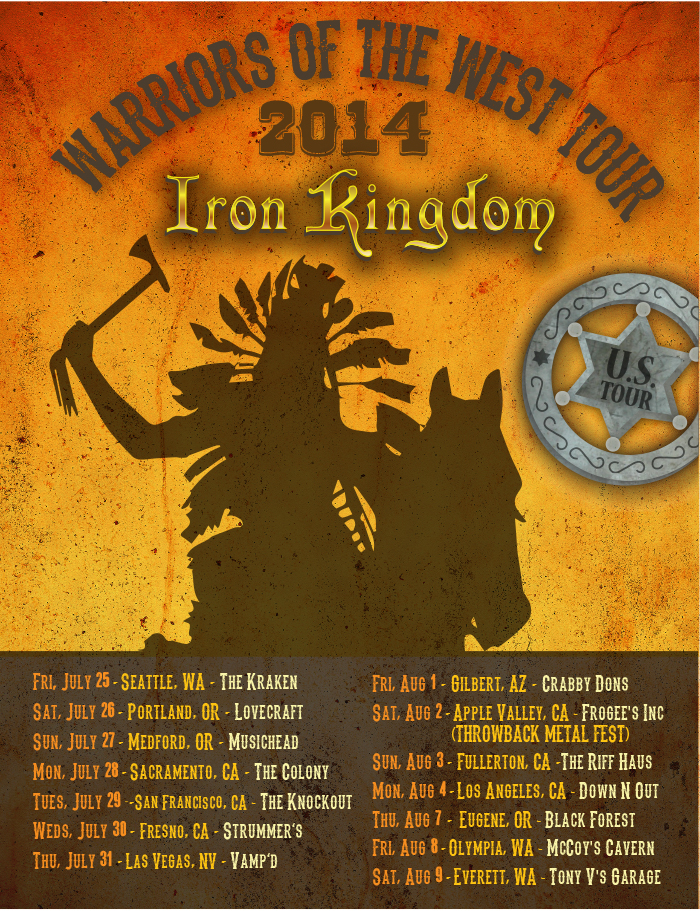 Iron Kingdom, Night Demon, T. B. A. @ The Colony Jul 28 2014 - Jun 13th @ The Colony