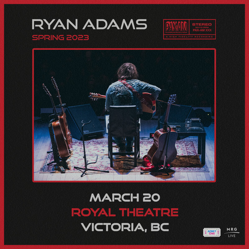 MRG Live presents - RYAN ADAMS - Jun 5th @ Royal Theatre