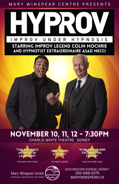 Hyprov: Improv Under Hypnosis - Jun 8th @ Mary Winspear Centre