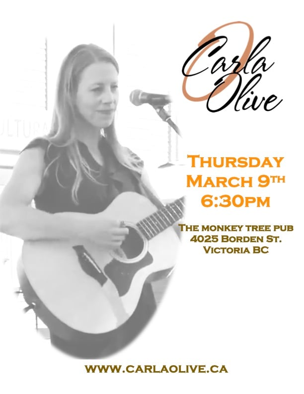 Carla Olive - May 8th @ The Monkey Tree Pub