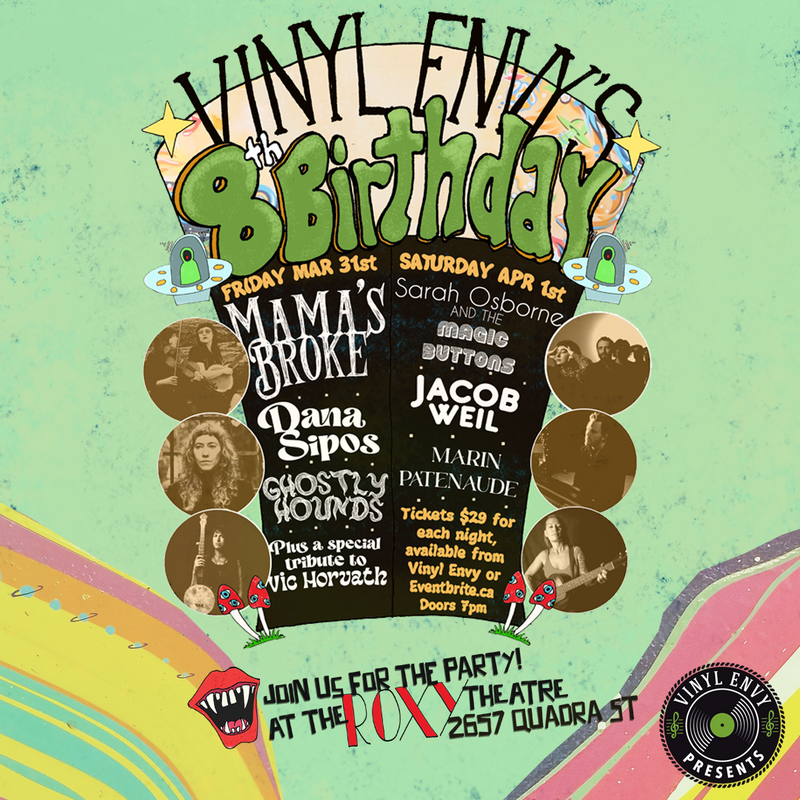 Vinyl Envy 8th Birthday Party at The Roxy! (Sultry Saturday) - Apr 30th @ Blue Bridge Repertory Theatre