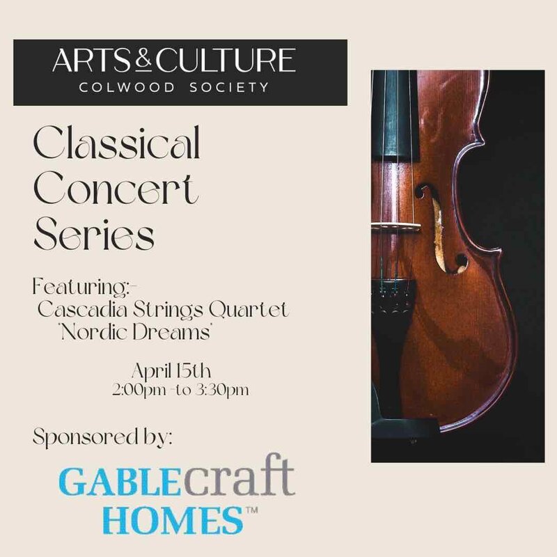 Classical Concert Series: Cascadia Strings Quartet - May 6th @ St John the Baptist Heritage Church