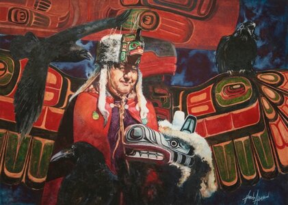 Charlie and the Spirit Bear Mask by 
Harold Allanson