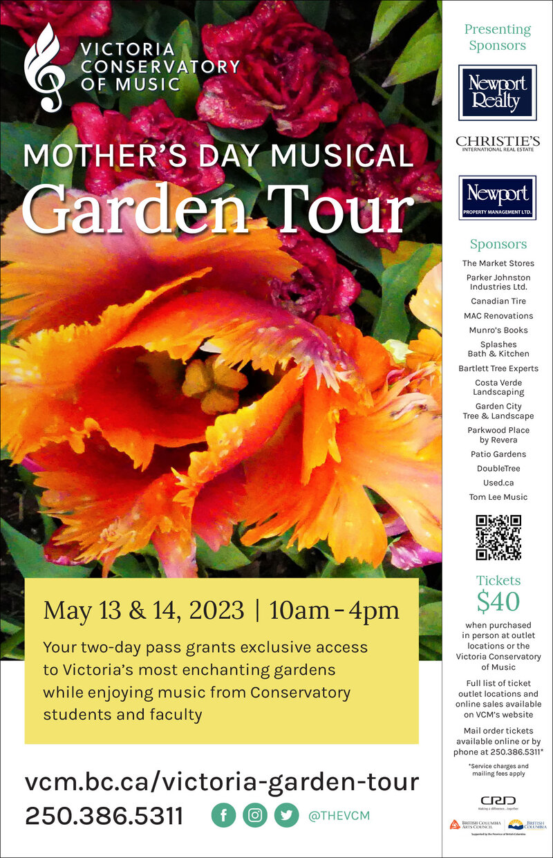 Mother&rsquo;s Day Musical Garden Tour - Jun 4th @ Various Gardens around Greater Victoria area