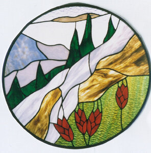 Waterfall & Indian paintbrush by 
Stephanie Taylor