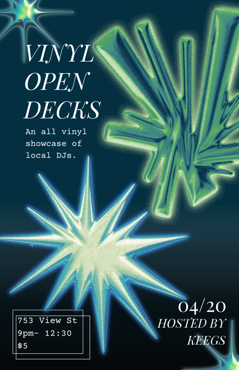ALL VINYL Open Decks - Jun 6th @ Hermann's Upstairs