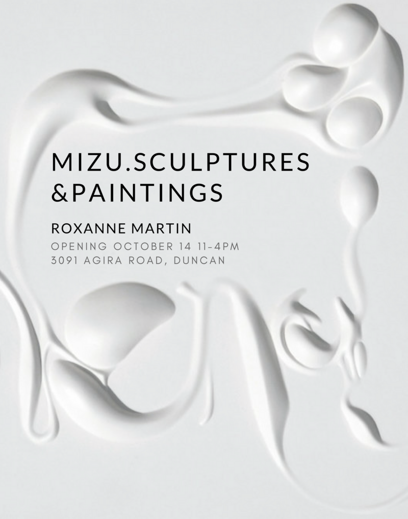 MIZU. Book Sculptures & Paintings by Roxanne Martin @ The Ou Gallery Oct 14 2017 - Jun 6th @ The Ou Gallery