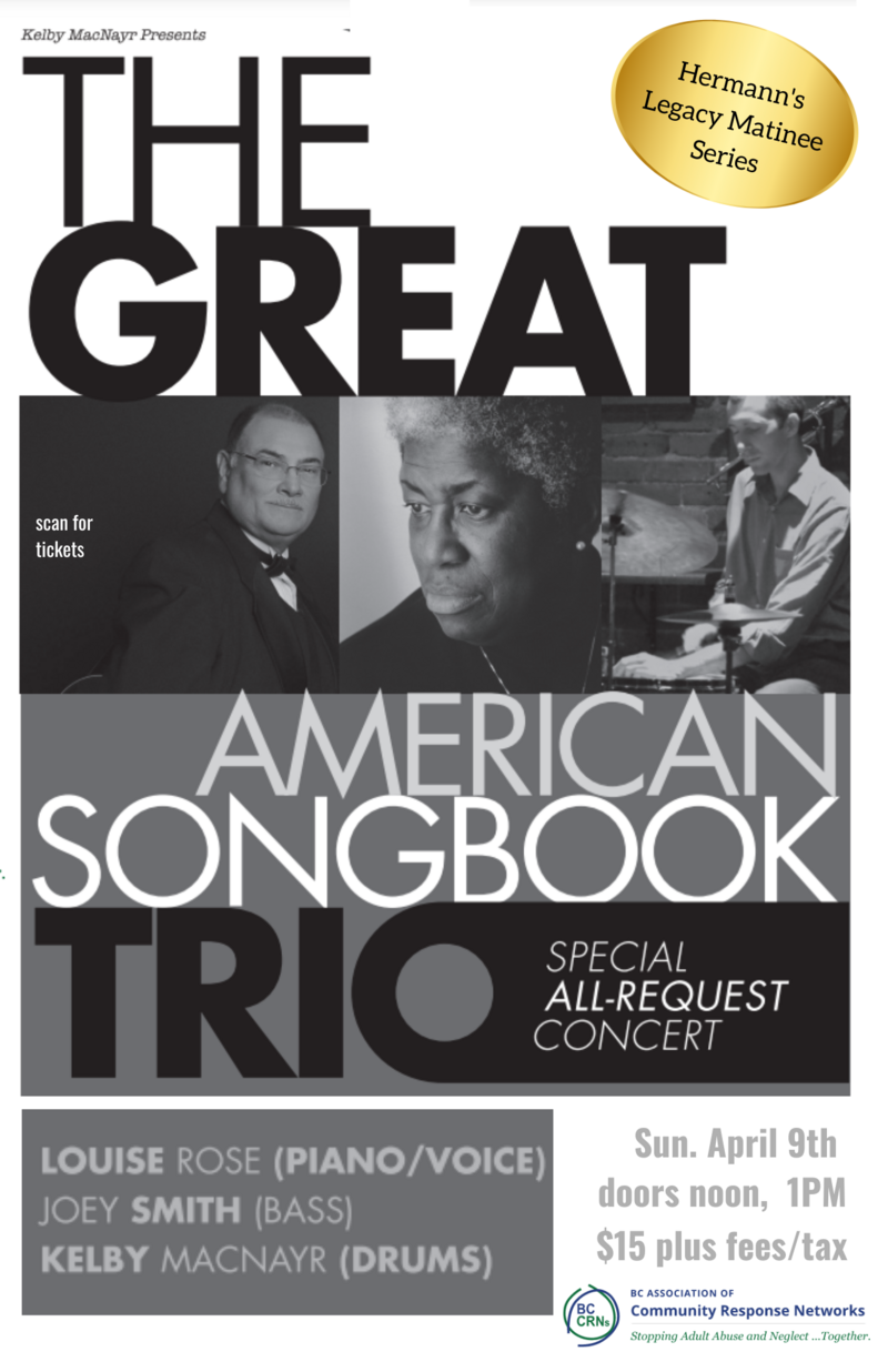Great American Song Book Trio - May 7th @ Hermann's Jazz Club