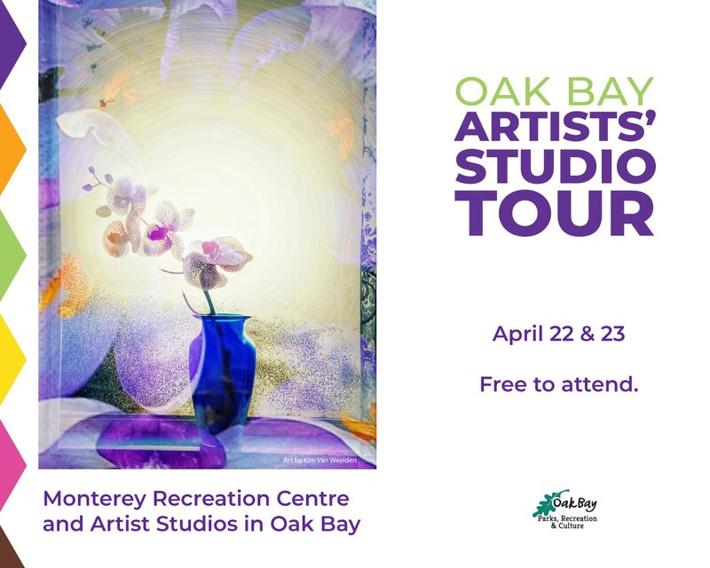 Spring Oak Bay Artists’ Studio Tour @ Monterey Recreation Centre & Private Arts Studios - Apr 22, 2023