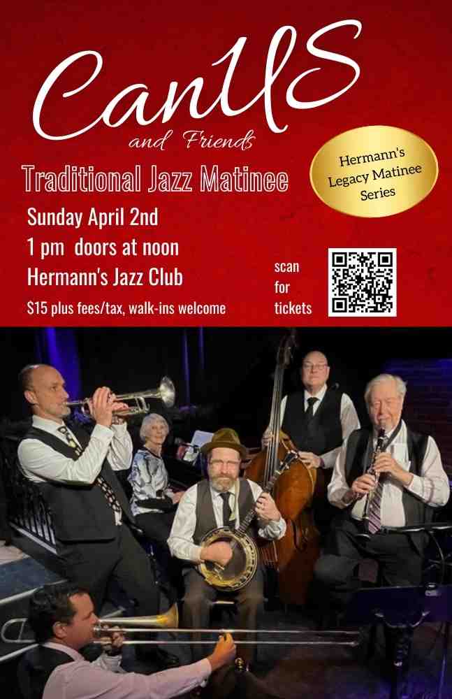 CanUS Traditional Jazz Matinee - May 7th @ Hermann's Jazz Club