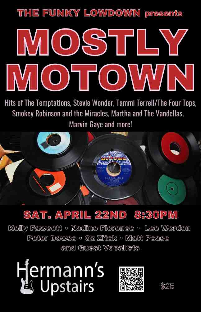 Mostly Motown - Jun 8th @ Hermann's Upstairs