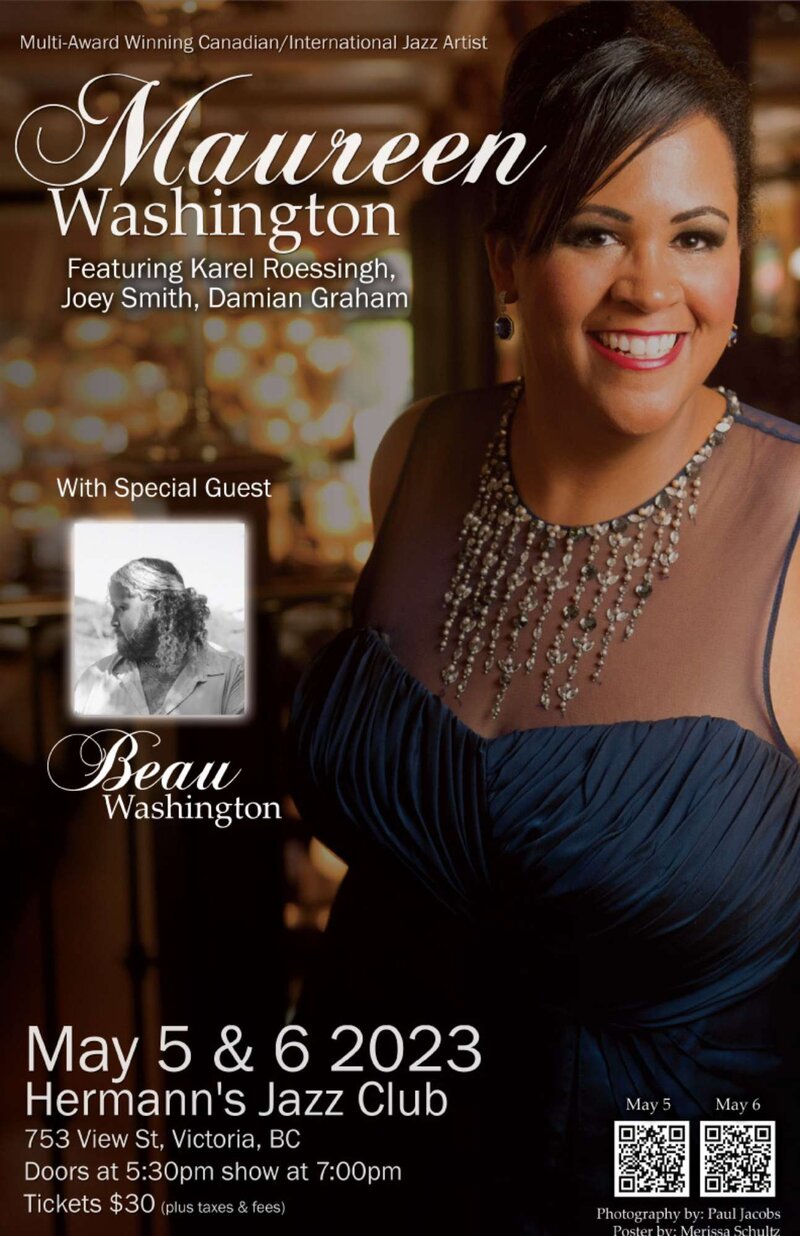 Maureen Washington Quartet SHOW 1 - May 7th @ Hermann's Jazz Club
