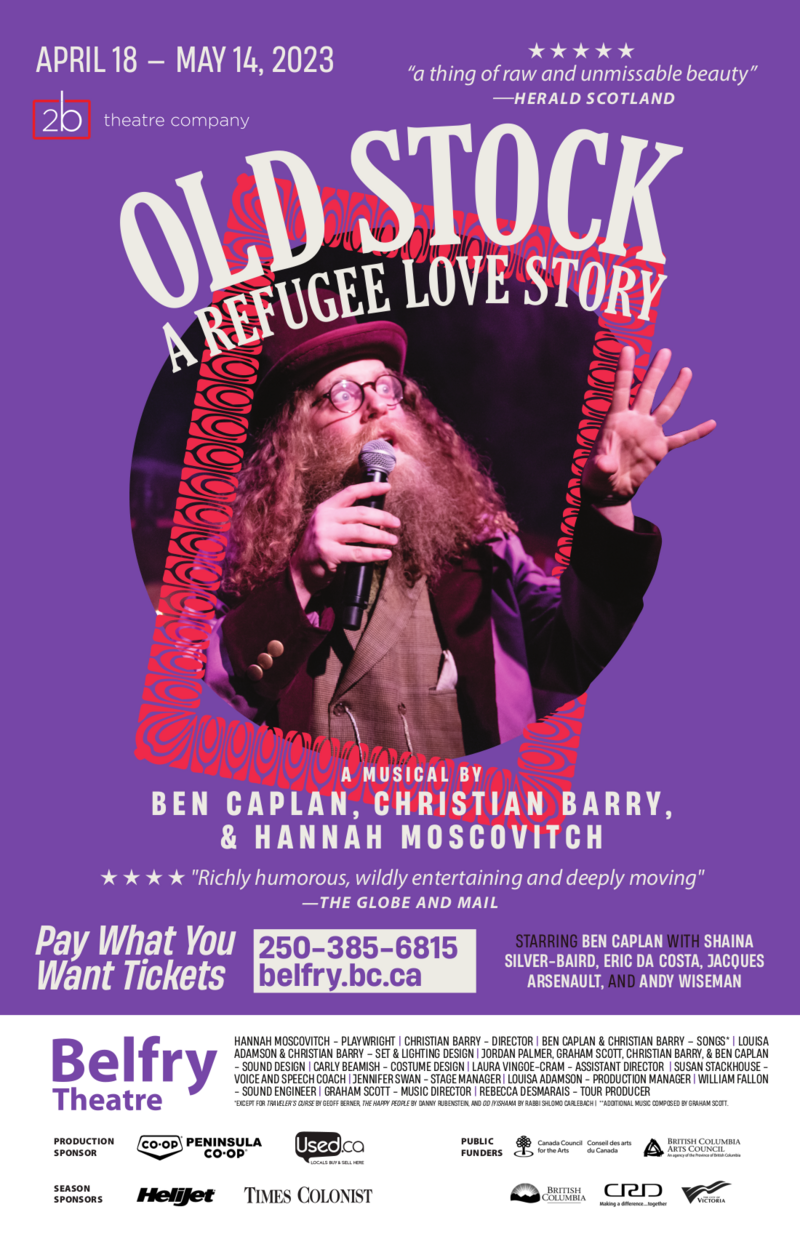 Old Stock: A Refugee Love Story @ Belfry Theatre - May 14, 2023