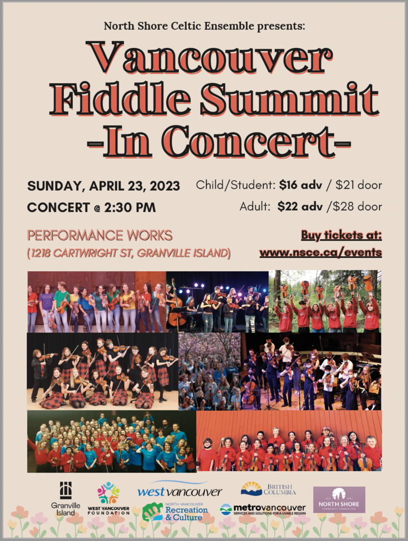 Vancouver Fiddle Summit - May 6th @ Performance Works