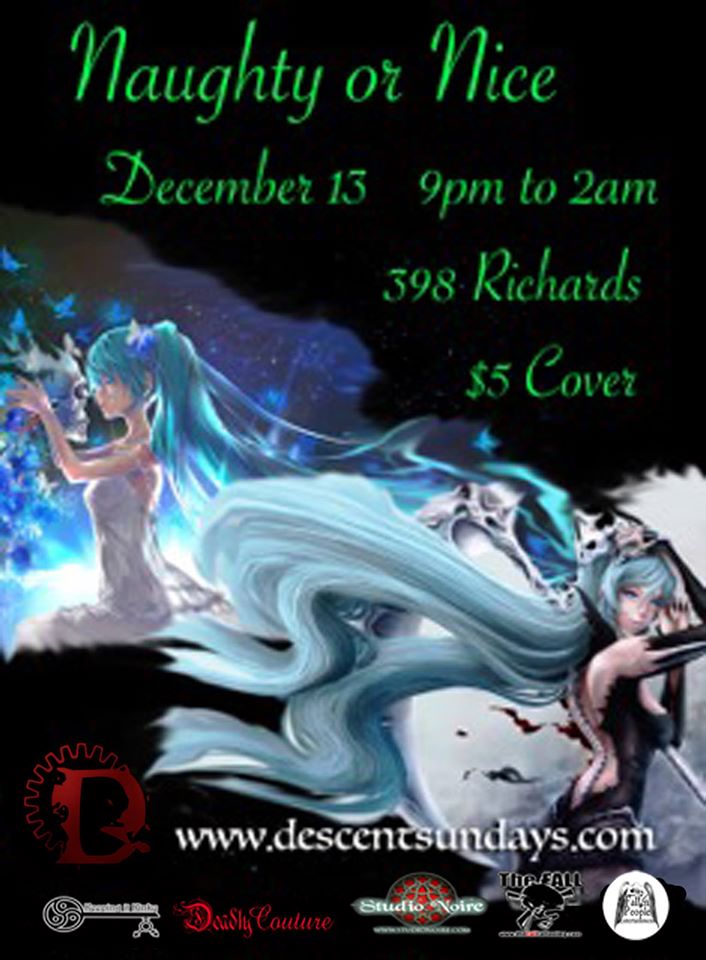Descent 8th Annual Naughty or Nice @ The Red Room Dec 13 2015 - Jun 22nd @ The Red Room