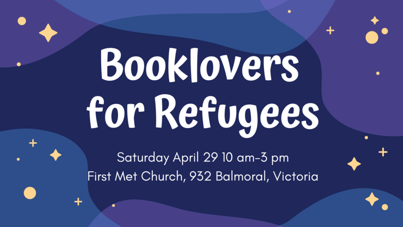 Booklovers for Refugees - May 6th @ United Commons (First Metropolitan United Church)